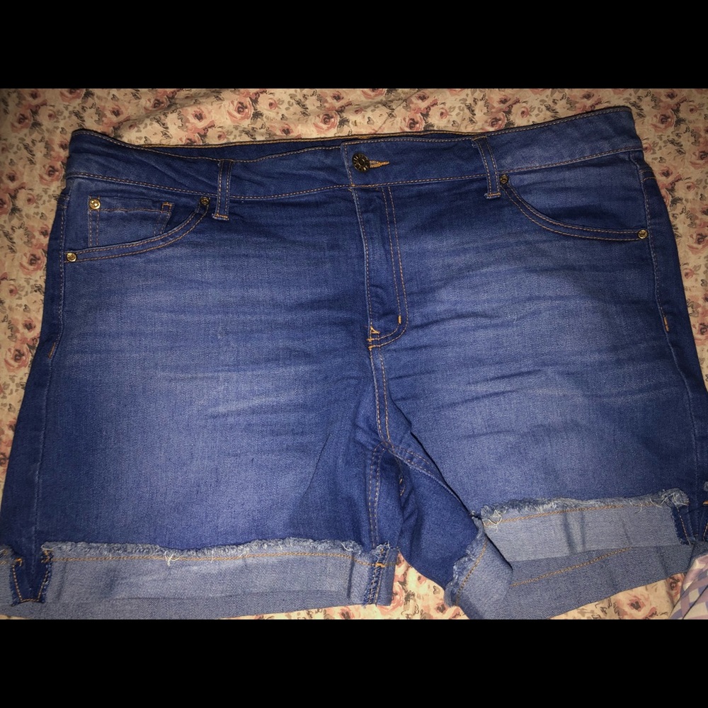 Blue jean shorts